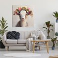 thumbnail image 3 of Stupell Industries Farmhouse Flower Crowned Goat Canvas Art, 36 x 36, by Roozbeh, 3 of 8