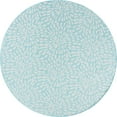 thumbnail image 3 of Bliss Rugs Indoor Outdoor Floral Round Rug for Living Room, Porch, Deck | Aqua, 7'11''Round, 3 of 6