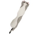 thumbnail image 4 of Juguete de gato de dibujos animados para bebé, almohada de tiro largo de felpa suave, juguetes de animales adorables de peluche para niños, gris, 130cm/51,18 pulgadas, 4 of 9