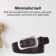 thumbnail image 1 of YAOBAMM Ceinture Femme Rétro Design Multi-Trous Ceinture Décorative en Jeans Ceinture Réglable en Faux Cuir, 1 of 6