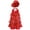 Red, variant on Alvivi Jazz Dance Dress for Kids Girls Sequin Tap Latin Dance Leotard Performance Costume and Hat Gold 14