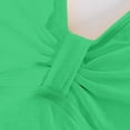 thumbnail image 6 of Plus Size High Waisted Swimsuit with Ruffle Strappy Details - Solid Color Bathing Suit - Beach Pool Vacation Swimwear - S-XXL, 6 of 7