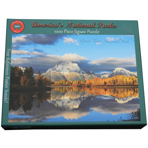 National Park Puzzles Grand Teton National Park: Oxbow Bend Shutdown Sunrise 1000 Piece Puzzle