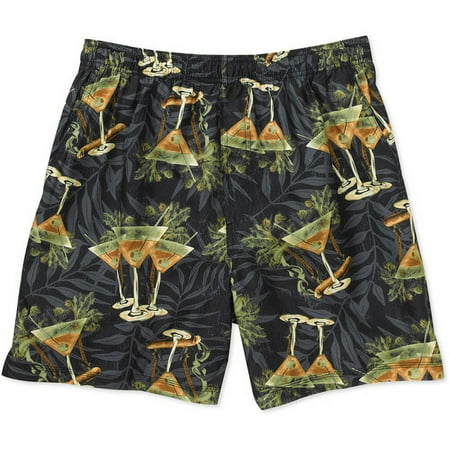 Faded Glory Mn Floral Print Swim Pack