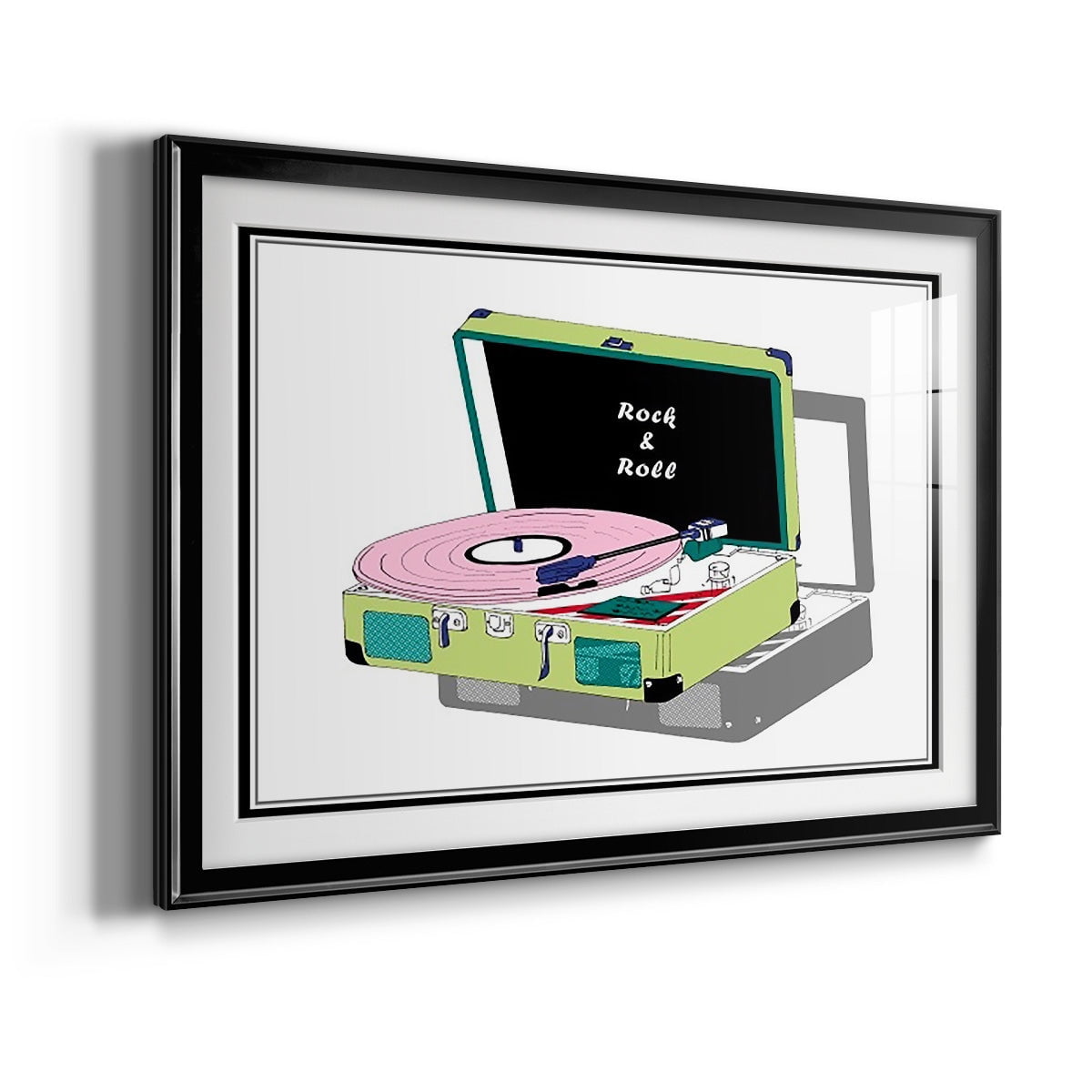 Record Shop II Premium Framed Print - Ready to Hang
