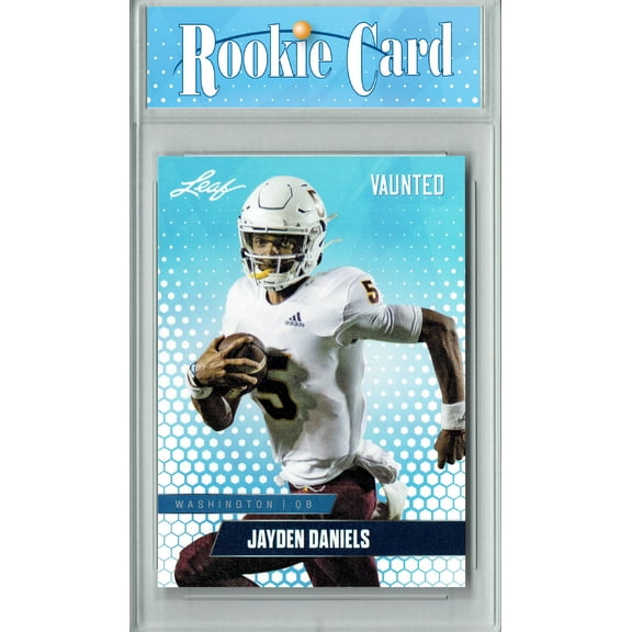 Certified Mint  Jayden Daniels 2024 Leaf Vaunted #V-08 Debut Collection Rookie Card Washington Commanders