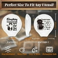 thumbnail image 2 of 2Pcs Coffee Ceramic Spoon Rest Cats Pattern 3.34"x3.54" Cute Spoon Holder Heat Resistant Utensil Holder for DIY Coffee Bar Decor Women Men, 2 of 9