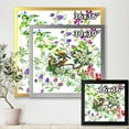 thumbnail image 4 of Designart 'Tropical Birds Sitting On Blooming Tree' Traditional Framed Art Print, 4 of 4