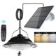thumbnail image 2 of Single Heads Solar Pendant Lights Remote Control Indoor Outdoor Shed Lamp Led Hanging for Storage Room Porch Garden, 2 of 5