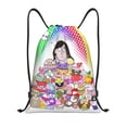 thumbnail image 1 of Qekee Moriah Elizabeth Print Sports Backpack,Foldable Day Pack,Waterproof Drawstring Bags for Sports, Gym, and Travel-Small, 1 of 6