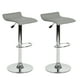 thumbnail image 1 of Set de 2 Sillas de Bar HOMEMAKE FURNITURE Color Gris Altura Ajustable Giratorio 360, 1 of 7