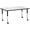 Gray/Black, variant on Berries 6473JCM004 Rectangle Mobile Activity Table, 30" x 48", Gray/Purple/Gray