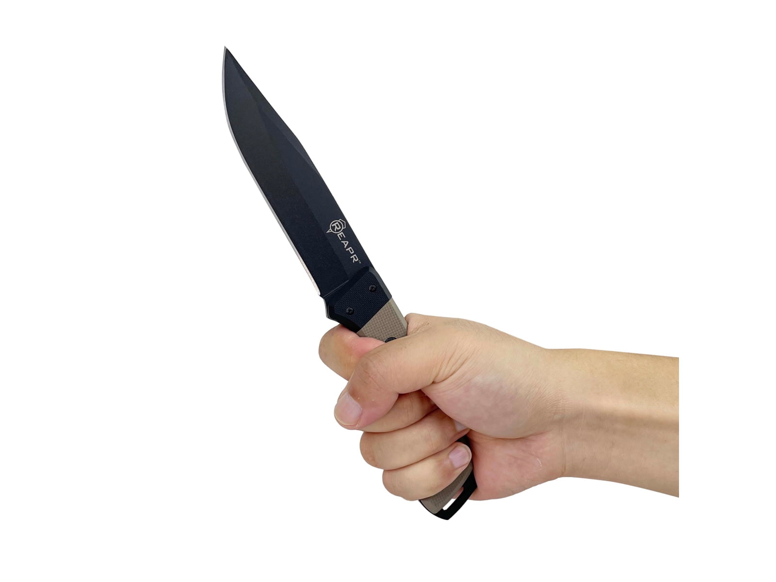 Reapr Brigade Fixed Blade Knife, 5in, 3Cr13 Stainless Steel, Brown
