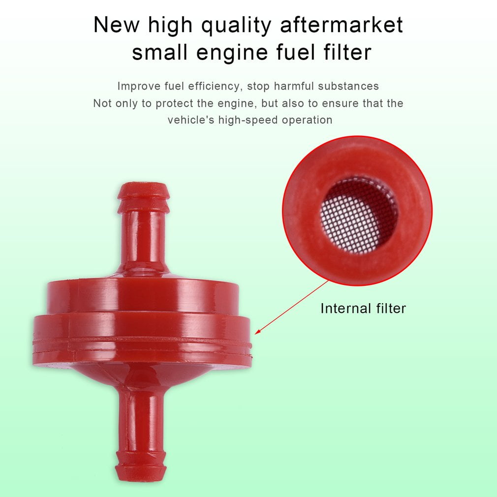 298090S Briggs /& Stratton Fuel Filter 1//4/" Line Replacement Kit With Clamps