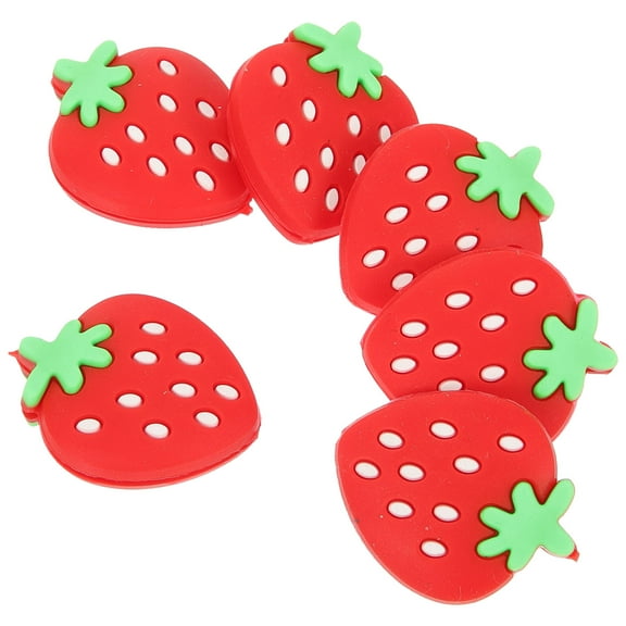 CIMAXIC Silicone 6Pcs Tennis Racket Vibration Dampeners Strawberry Shape for Vibration Reduction