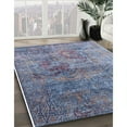 thumbnail image 2 of Ahgly Company Indoor Square Mid-Century Modern Purple Oriental Area Rugs, 7' Square, 2 of 6