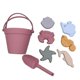 thumbnail image 1 of Juguetes de arena de silicona para niños, juguetes de playa portátiles, regalo divertido, juego de cubo de playa para actividades de verano, fiesta de cumpleaños Rojo, 1 of 8