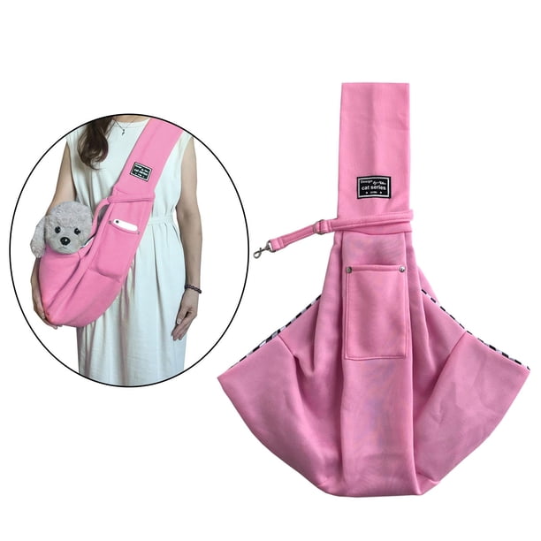 Cómoda bolsa mascotas Correa para el hombro Bolsa con Bolsa Bolsillo Transportador para perros do Colco Portador de cabestrillo de animales