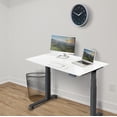 thumbnail image 4 of Stand Up Desk Store Electric Adjustable Height Standing Desk with Programmable Memory (Charcoal Frame/Gloss White Top, 48" Wide), 4 of 8