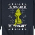 thumbnail image 3 of Dr. Seuss - The Grinch - Men's Crew Neck Fleece Pullover, 3 of 5