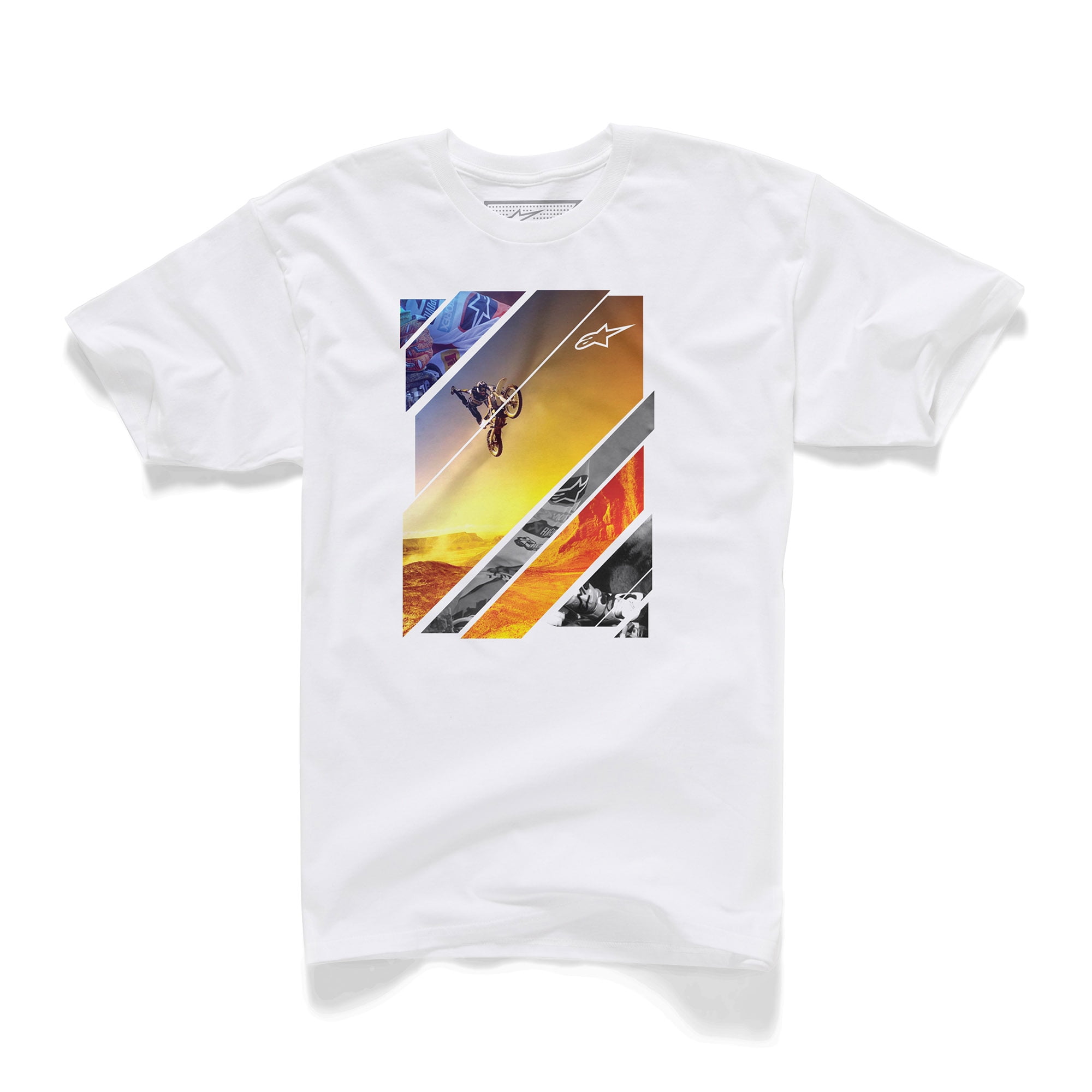 Alpinestars Solaris Mens Short Sleeve T-Shirt White/Yellow XXL