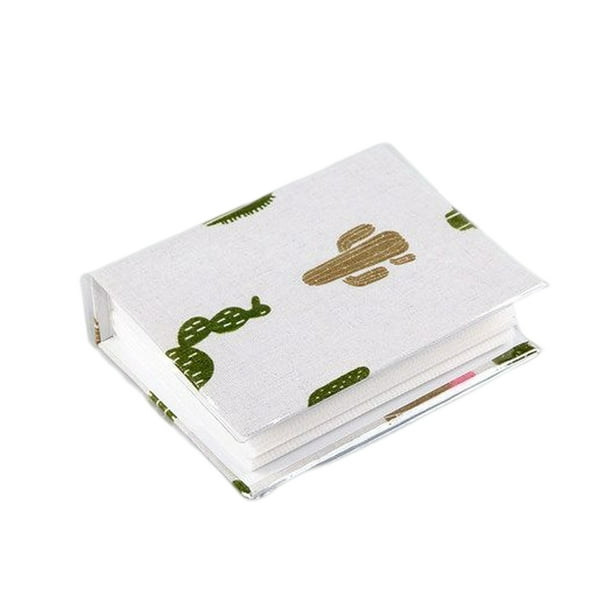 Álbum de fotos de 5 pulgadas, almacenamiento de imágenes bonitas de dibujos animados, libro de páginas de inserción, organizador DIY para Almacenamiento y organización del hogar Suculento Billuyoard HA073803-03