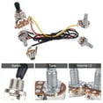 thumbnail image 3 of 3 Way Switch Wiring Harness For Electric Guitar Bas With 2 Volume 1 Tone 1 JackBlack, 3 of 8
