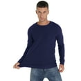 thumbnail image 5 of GIRUNS Mens Waffle Crew Neck Long Sleeve Pullover Shirts Casual Lightweight Fitted Basic T-Shirt, 5 of 5