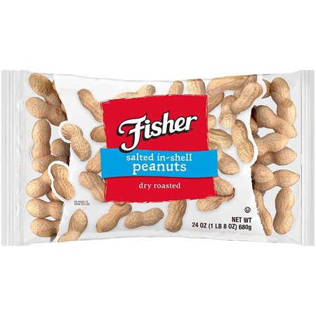 Fisher Snack Salted in Shell Peanuts, 24 oz - Walmart.com