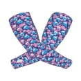 thumbnail image 2 of Daiia Blue Flower Skull UV Sun Protection Arm Sleeves - Cooling Compression Arm Sleeve - Sports & UV Arm Sleeves for Men & Women, 2 of 8