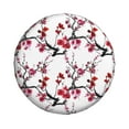 thumbnail image 2 of Bingfone Cherry Blossoms Spare Tire Cover Weatherproof Universal Wheel Protectors For Rv Camper Travel Trailer Suv Truck 15 Inch, 2 of 9