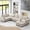 Beige, variant on MODERNLUXE 117.5"6-Seat Oversized U Shaped Sectional Sofa, Chenille Thickened Sectional Couch Sofa Set with Solid Wood Legs and 2 Cup Holders for Living Room,Beige