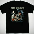 thumbnail image 1 of Jim Croce Collage Men T-shirt black Cotton Unisex All Sizes, 1 of 2