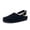 Black, variant on Cushionaire Luz Suede Clogs for Women with Fuzzy Lining