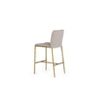 thumbnail image 5 of Modrest Atlanta - Modern Beige Fabric & Brass Counter Chair, 5 of 7