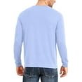 thumbnail image 5 of Aiyino Men's Loose Fit Heavyweight Long Sleeve Pocket Henley T-Shirt, 5 of 6