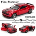 thumbnail image 5 of 5-inch alloy car model Dodge Challenger rebound function static model alloy die-casting car model collection gift toy, 5 of 10