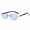 Blue, variant on Rimless Rectangle Sunglasses for Men Women, Vintage Frameless Square Tinted Sun Glasses, Lightweight Fashion Eyewear