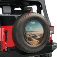 thumbnail image 3 of Lotusprinthandmade Desert Spare Tire Cover Without Backup Camera Hole 6 Sizes, wheel cover for spare tire desert, spare tire cover desert, 3 of 8