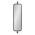 thumbnail image 6 of Kate and Laurel Kasota Slim Panel Wall Mirror, 9 x 36, Black, Vintage Tall Mirror Wall Decor for Use as Skinny Entryway Mirror or Decorative Bedroom Mirror, 6 of 8