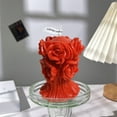 thumbnail image 6 of Valentines Decor Rose Petals And Candles Set Rose Candle Three Dimensional Relief Rose Bouquet Aromatherapy Candle Holding Flowers Valentine's Day Confession Atmospheres Candle, 6 of 6