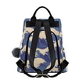 thumbnail image 2 of FORMRS Women's Travel Backpack Purse Anti-Theft Hidden Pockets Casual Shoulder Bag, Blue Wave Pattern, 2 of 7