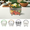 thumbnail image 7 of Steamer Basket For Pot Stainless Steel, For Instant Pot 6 Qt, Steamer Basket Liners 8 Inch, Mesh Steaming Basket Stainless Steel Strainer, With Handle, Green, 7 of 7