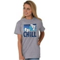 thumbnail image 6 of Sleepy Smurf 80s Cartoon Chillin Out Men's Graphic T Shirt Tees Brisco Brands M, 6 of 6