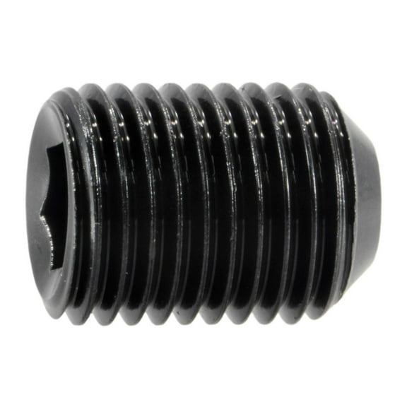 3/8"-24 x 1/2" Steel Fine Thread Hex Socket Headless Set Screws SSSS-404