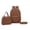 Brown, variant on jiaxiM School Backpack for Ages 5th 6th 8th 10th Season Theme 3 Piece Backpack Set Large Capacity Double Shoulder Pack with Functional Lunch Bag for School Attendance, Family Travel, Daily Errands