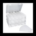 thumbnail image 1 of Capsules de Pièces 30mm Porte-Pièces en Plastique, Fournitures de Collection de Pièces avec Joint de Protection en Mousse (17/20/25/27/30mm)-, 300 x Boîtes Rondes 300 x Tampons de Réglage 3 x Boîtes de Rangement, transparent, 1 of 8