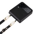 thumbnail image 3 of Allytech Crossbody Case for Samsung Galaxy Z Flip 3 5G Cell Phone (2021) 6.7 inch with Detachable Shoulder Strap Lanyard PU Leather Full Body Shockproof Slim Lightweight Thin Protective Cover, Black, 3 of 9