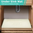 thumbnail image 4 of Secret Scope Under Sink Mat for Kitchen, Silicone Waterproof Liner, Flexible Organizer Tray with Drain Hole, 3.3 Gallons Capacity, Easy to Clean (Black, 34x22), 4 of 14