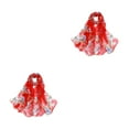 thumbnail image 4 of ZheElen Cloth Lightweight Portable Scarf Versatile For Wide Application And Easy Matching With Floral red 2Set, 4 of 6